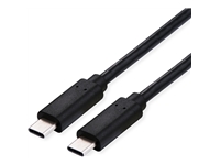 Bild von VALUE USB4 Gen3x2 Kabel C-C ST/ST 40Gbit/s 100W schwarz 0,8m