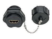 Bild von EATON TRIPPLITE 4K HDMI Coupler with Ethernet F/F Industrial High Speed 4K 60 Hz HDR IP68 Rated Dust Cap