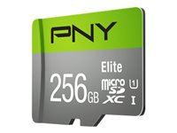 Bild von PNY Micro SD Card Elite 256 GB XC Class 10 UHSI U1 A1 V10 SD adapter