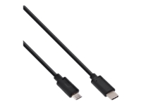 Bild von INLINE USB 2.0 Kabel Typ C Stecker an Micro-B Stecker schwarz 1m