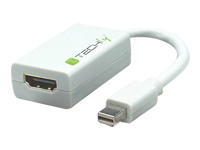 Bild von TECHLY Adapter Mini DisplayPort Stecker auf HDMI Buchse weiss