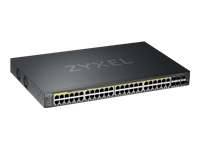 Bild von ZYXEL GS2220-50HP EU region 48-port GbE L2 PoE Switch with GbE Uplink 1 year NCC Pro pack license bundled