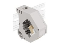 Bild von DELOCK Hutschienenadapter mit Keystone SC Simplex Buchse zu SC Simplex Buchse beige