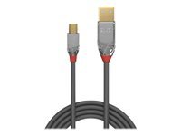 Bild von LINDY 3m USB 2.0 Typ A/Mini-B Kabel Cromo Line 480 Mbit/s