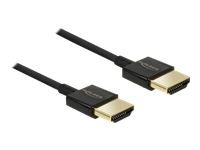 Bild von DELOCK Kabel High Speed HDMI mit Ethernet - HDMI-A Stecker > HDMI-A Stecker 3D 4K 4,5 m Aktiv Slim Premium