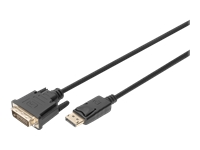 Bild von DIGITUS DisplayPort adapter cable DP - DVI 24+1 M/M 3.0m w/interlock DP 1.1a compatible CE