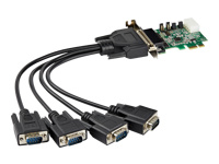 Bild von STARTECH.COM PCI Express serielle Schnittstellenkarte mit 4 Ports - 16950 UART - Low Profile - 256-Byte-FIFO-Cache