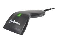 Bild von MANHATTAN CCD Kontakt Barcode Scanner Kontakt CCD Handgeraet 55mm USB schwarz Barcodescanner Nutzung ohne Software