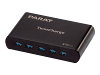 Bild von PARAT PARAPROJECT TC5 TwinCharger GaN für 5 Geräte USB-A / USB-C PD/QC schwarz