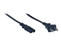 Bild von INLINE Netzkabel Netzstecker USA auf Euro 8 C7 Stecker schwarz 1,8m