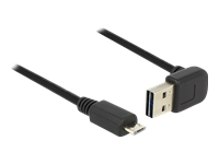 Bild von DELOCK Kabel EASY-USB 2.0 Typ-A Stecker gewinkelt oben / unten > USB 2.0 Typ Micro-B Stecker 5 m