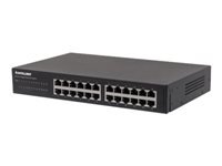 Bild von INTELLINET 24-Port Gigabit Ethernet Switch 24x 10/100/1000 Mbit/s RJ45-Ports Desktop 48,3 cm 19 Zoll Rackmount Metall