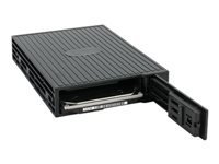 Bild von FANTEC MR-25 6,4cm 2,5Zoll SATA/SAS HDD/SSD Wechselrahmen schwarz fuer 6,4cm 2,5Zoll HDD oder SSD in einem 8,9cm 3,5Zoll Einschub