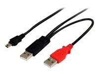 Bild von STARTECH.COM 1,8m USB Y-Kabel für externe Festplatten - USB A auf Mini-B Anschlusskabel