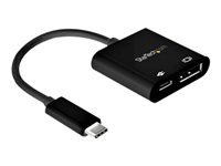 Bild von STARTECH.COM USB-C auf DisplayPort Adapter - power delivery - 8K 30Hz - HBR3 - USB Typ C - DP 1.4 - mit Netzteil