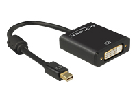 Bild von DELOCK Adapterkabel mini DisplayPort 1.2 Stecker > DVI 24+5 Buchse schwarz 4K Aktiv