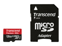 Bild von TRANSCEND Premium 128GB microSDXC UHS-I Class10 60MB/s MLC inkl. Adapter