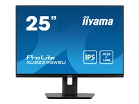 Bild von IIYAMA XUB2595WSU-B5 63,5cm 25Zoll ETE IPS-panel 1920x1200 300cd/m VGA HDMI DisplayPort 4ms Speakers USB HUB 2x2.0 15cm Height Adj.