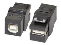 Bild von EFB Keystone Einbauadapter USB2.0 A - B schwarz