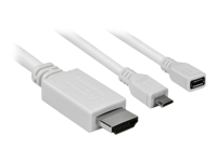 Bild von JOUJYE AVC 129-1.5m MHL/HDMI/MicroUSB adapter weiss