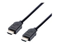 Bild von MANHATTAN High Speed HDMI-Kabel schwarz 1,5 m ARC 3D 4K HDMI-Stecker auf HDMI-Stecker geschirmt