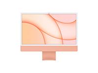 Bild von APPLE iMac 4,5K 59,62cm 23,5Zoll Apple M1 Chip 8C CPU und 8C GPU 16C N.E. 8GB 256GB SSD MM MaKey TID DE - Orange