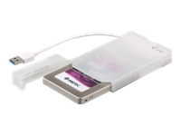 Bild von I-TEC USB 3.0 Advance MySafe Easy Gehaeuse 6,4cm 2,5Zoll Festplattengehaeuse fuer SATA HDD Festplatten, integriertes Kabel, weiss