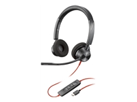 Bild von HP Poly Blackwire 3320 Stereo Microsoft Teams Certified USB-C Headset +USB-C/A Adapter