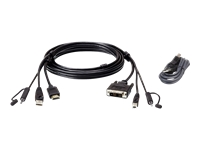 Bild von ATEN 2L-7D02DHX2 USB HDMI auf DVI-D Secure KVM Kabel Set