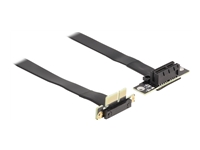 Bild von DELOCK Riser Karte PCI Express x1 Stecker 90 gewinkelt zu x1 Slot 90 gewinkelt mit Kabel 60cm