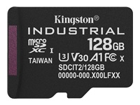 KINGSTON 128GB microSDXC Industrial C10 A1 pSLC Card Single Pack w/o Adapter