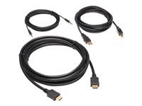 Bild von EATON TRIPPLITE HDMI KVM Cable Kit - 4K HDMI USB 2.0 3,5mm Audio M/M Black 10 ft. 3,05m