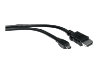 Bild von VALUE HDMI High Speed Kabel mit Ethernet HDMI A ST - Micro HDMI ST 2m