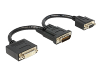 Bild von DELOCK Adapterkabel DMS-59 Stecker > 1 x DVI 24+5 Buchse + 1 x VGA Buchse 20cm