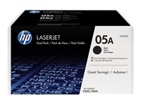 Bild von HP 05A LaserJet Toner schwarz Standardkapazität 2 x 2.300 Seiten 2er-Pack