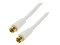 MCL Câble HQ pour antenne satellite type F mâle / mâle - 1m