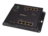 Bild von STARTECH.COM 8 Port PoE+ Gigabit Ethernet Switch plus 2 SFP Ports - Industrieller Managed Gigabit Switch