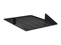 EATON TRIPPLITE SmartRack, Center-Mounted Steel Rack, Shelf 2U Vented 21.5 in. Deep Holds up to 100 lb. 45 kg Rack, mount shelf BK