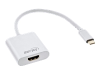 Bild von INLINE USB Display Konverter USB Typ-C Stecker zu HDMI Buchse DP Alt Mode 4K2K silber 0.2m