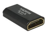 Bild von DELOCK Adapter High Speed HDMI mit Ethernet – HDMI-A Buchse > HDMI-A Buchse 4K Gender Changer schwarz