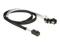 Bild von DELOCK Kabel Mini SAS HD SFF 8643 x4 Stecker > 4 x SATA Buchse 1 m