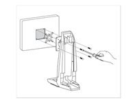 ERGOTRON Mounting spacer for LCD display for recessed display interface black VESA 75x75mm for P/N 80-107-200