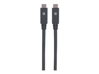 Bild von MANHATTAN USB 3.1 Typ C Gen1-Kabel 2m Typ C-Stecker auf Typ C-Stecker 5 Gbit/s schwarz