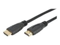 Bild von TECHLY HDMI 4K 60Hz High Speed Anschlusskabel 6m schwarz mit Ethernet mit 2x19polige vergoldete HDMI Stecker