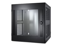 APC NetShelter WX 13U Wall-Mount Enclosures, for 19 inch Hardware Glass Front Door Black