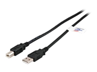 Bild von EFB USB2.0 Anschlusskabel Typ A Stecker auf Typ B Stecker Premium Schwarz 1,8m