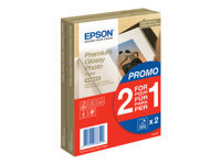 Bild von EPSON Premium  glänzend  Foto Papier inkjet 255g/m2 100x150mm 2x40 Blatt 1er-Pack BOGOF