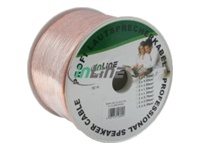 Bild von INLINE Lautsprecherkabel 50M 2x 2,5mm2 CCA transparent 50m