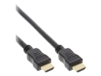 Bild von INLINE HDMI Kabel Highspeed mit Ethernet premium 4K2K Stecker Stecker schwarz vergoldet 2,5m