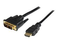 Bild von STARTECH.COM 50cm HDMI auf DVI-D Kabel - Stecker/Stecker - HDMI/DVI Adapterkabel / Adapter Kabel - Schwarz